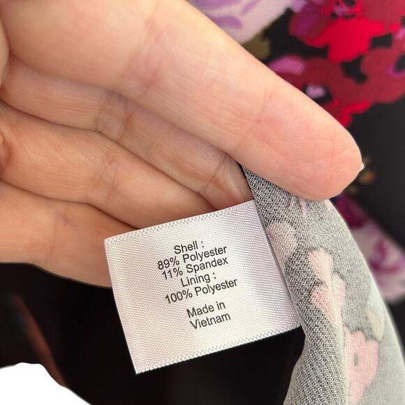 Lane Bryant Women's Plus Size Floral Blazer Size 18/20 Ruched Sleeves - Picture 5 of 7